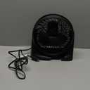 Amazon Basics Air Circulator Desk Fan for Bedroom, Home and Office, 90-Degree Tilt Head, 3 Speed Settings, Cooling, 35 Watts, Black, 11.1"W x 6.3"D x 10.9"H