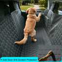 Meginc Dog Seat Covers for Back Seat, Dog Car Seat for Tesla Model 3, 100% Waterproof Pet Seat Cover Protects from Scratches, Scuffs, Hammock for Tesla with Mesh Window & Headrest Protection