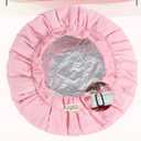 Years calm Heat Cap For Deep Conditioning Shower CapReusable Three-Layer Structure Waterproof Hair Cap  Applicable Tofor Bathing, Hair Care, And Other Uses (Pink, One Size)