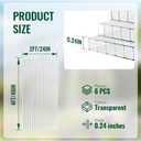 EVERECO 6 Pcs Polycarbonate Greenhouse Panels, 4'FT x 2'FT x 0.24" in Twin-Wall Polycarbonate Sheet, All-Season UV Protected Plastic Roof Sheeting for Greenhouse Covering/Outdoor Garden