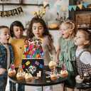 42pcs Dsney Coco Birthday Party Supplies -Included Banner, cupcake toppers , backdrop and Balloons Banner for Coco Cartoon Themed Party Decorations