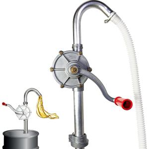 55 Gallon Drum Pump, Barrel Pump for engine oil, diesel fuel, gasoline, kerosene, Hand Pump for 55 Gallon Drum, 50, 5, 15, 30 gal Drum (Red)