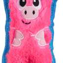 Outward Hound Durablez Minis Stuffing-Free Squeaky Plush Dog Toy for Puppies & Small Dogs - Interactive, Soft Yet Tough, No Mess, Jumbo Squeaker, Long-Lasting Play, Pig