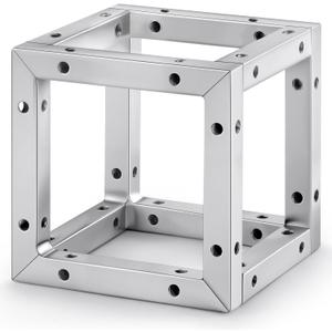 Blulu 8in x 8in Aluminum Trussing Box, 6 Way Corner with Hardware Box Truss Section Bolt with 16 Sets M10 Bolts Compatible with All Major Name Brands