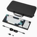 GEEKRIA 96% Keyboard Case, Hard Shell Travel Carrying Bag, Compatible with Logitech Alto Keys K98M, Keychron Q5 Pro, EPOMAKER Galaxy100 / TH99, AULA S98 Pro / F99 PRO, RK ROYAL KLUDGE S98, 16 x 5.7 x 1.8 inches