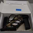 DREAM PAIRS Women Heels Chunky Square Open Toe Strappy Ankle Strap Block High Heeled Sandals for Dressy Wedding Comfortable Shoes (10, Black)