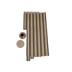 Stainless Steel Tube Silver, Pack of 7