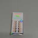 French Tip Press On Nails - BTArtbox Jelly Square Fake Nails with Nail Glue, Reusable Semi-Transparent Stick On Nails in 15 Sizes - 30PCS Soft Gel Glue On Nails Kit, Classic Black