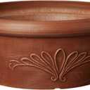 PSW Pot Collection TA30TC 12-inch Plastic/Stone/Wood Composite Bulb Pan Planter No Drainage Hole (Drillable), Shallow Indoor/Outer Pot for Succulents, Bonsai, Fairy Gardens, Herbs, Terra Cotta Color
