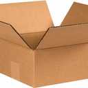 AVIDITI Shipping Boxes Flat 8"L x 8"W x 4"H, 25-Pack | Corrugated Cardboard Box for Packing, Moving and Storage (8x8x4)