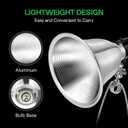 VIVOSUN 2-Pack Clamp Lamp Light with Detachable 5.5 Inch Aluminum Reflector up to 60W E26 Socket (No Bulb Included), 6 Feet Cord, UL Listed