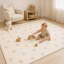 Bubba Bear Reversible Baby Floor Mat, 79" x 59" - Foldable and Lightweight Baby Play Mat for Floor - Easy Storage and Travel