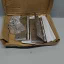 KOLET Ball Bearing Door Hinges, 5 x 4 Inches Door Hinges, Square Corner with Extra Thick 3mm, Heavy Duty Stainless Steel, Suitable for Hotel and Building, Smooth and No Squeak, Brushed Nickel, 3 Pack