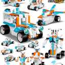 12in1 Technique Car Building Blocks Set, Remote & APP Control Robot/Car/Plane/Jeep/Motorcycle/Fighter, Stem Kits for Kids Age 8-10, Engineering Building Toys, Birthday Xmas Gifts for Boys Girls 8-12