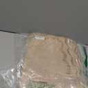 GarveeHome 2x6 Scalloped Washable Runner Rug for Kitchen, Soft Tan Jute Hallway Runner Non Slip Entryway Rug Farmhouse Thin Laundry Mat Stain Resistant Carpet for Bedroom Bathroom Beside Rug