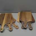 Lounsweer 6 Pcs Thicken Cutting Board Bulk Wood Board for Chopping Serving Charcuterie Material for Laser Engraving Mother' Day Wedding Housewarming Gift (13 x 7 inches)