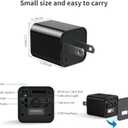 No Audio Charger Camera - Video-Only 1080P Small Camera with Motion Detection - Covert Nanny Cam for Home Indoor Security - 32GB Micro SD Card Included