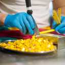 Safe Health Nitrile Disposable Gloves, Free of Latex & Powder, Blue, Textured, 3.5 Mil, Industrial, Food, Salon, Cleaning