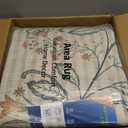 GarveeHome Area Rugs 8x10 for Living Room, Sage Green Large Washable Rug Botanical Soft Non Slip Floor Mat Carpet Indoor Thin Cottage core Rug for Bedroom Dining Room Playroom Nursery Home Decor