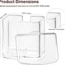 DBM-8GC Grind Chamber With Lid Replacement for Cuisinart DBM-8P1 etc Grinder, Fit Coffee Grinder, Food Processor Replacement Parts, Clear Round Flip Top Design - Dishwasher Safe