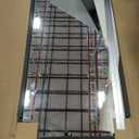 48" x24” 2 Pack Home Gym Mirrors, Large HD Frameless Tempered Glass, Full Body Wall Mount Mirrors for Home Gym, Yoga, Dance Studio, Workout, Silver Clamp Rail