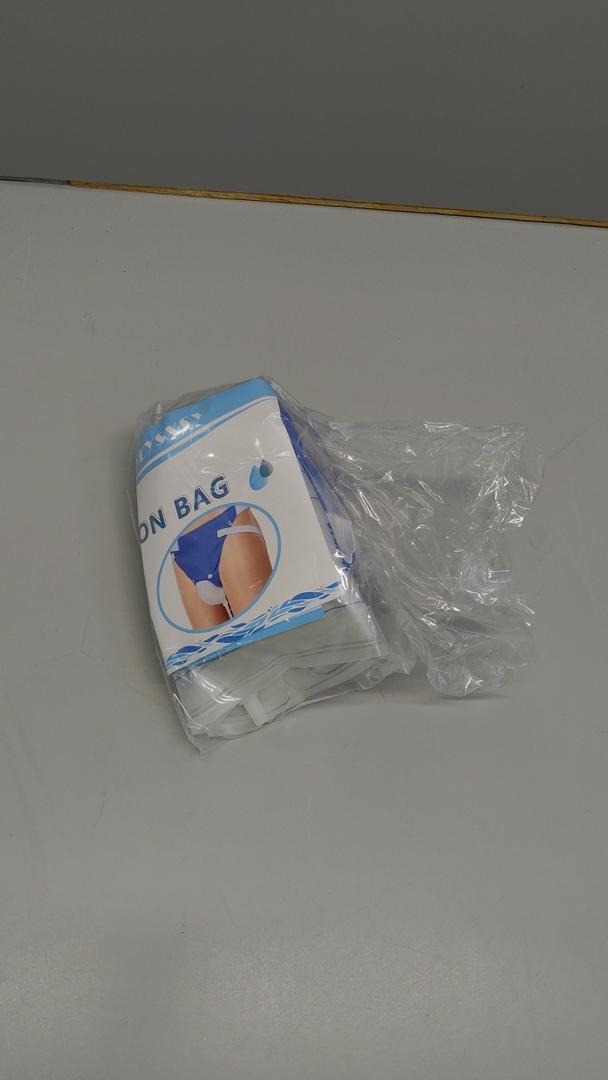 Urine Collection Bag Condom Catheters for Men Reusable Portable Silicone Urinal with 2 Urine Catheter Bags (Elderly Men-Blue)