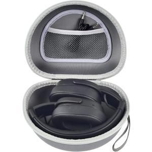 Headphone Case for Skullcandy Crusher/Hesh/Evo Wireless Over-Ear Bluetooth Earphones, for JLab JBuds Lux ANC, for TOZO HT3/HT2 Headphones and More Noise Cancelling Foldable Headset - Box Only (Grey)