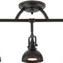 Kira Home Broadway 23" 3-Light Industrial Directional Track Light, Bronze Finish
