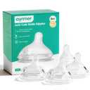 Aynmer Natural Flow Baby Bottle Silicone Nipple0+ Months, 4 Counts (M)