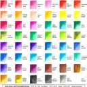 GenCrafts Watercolor Paint Palette 48 Premium Colors with Paper Pad - 2 Refillable Brush Pens - 15 Sheets of Water Color Paper