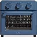 Our Place Wonder Oven | 6-in-1 Stainless Steel Air Fryer Toaster Oven Combo with Basket, Rack, Pan & Tray | Compact 13 QT Countertop Capacity - Toast, Roast, Bake, Reheat, Broil & Steam | Blue Salt, 12.7 Quarts
