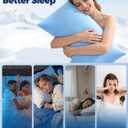 Avolare Cooling Pillow Cases, Arc-Chill Q-max>0.5 Cool Pillowcases for Hot Sleepers, Soft Silky 20" x 30" Summer Pillow Cover with Zipper (Blue, Standard & Queen Size)