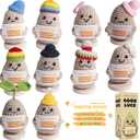 10PCS Mini Emotional Support Potato Doll Positive Crochet Animals Desk Decor Birthday Gifts for Women Men Him Her Friend Teacher Sister