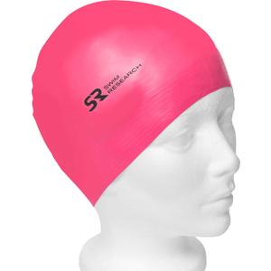 Durable Solid Latex Swim Cap (Neon Pink-3PK)