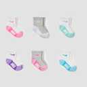 Nike Kids' 6-Pack Baby/Toddler Socks (Pink, XS)