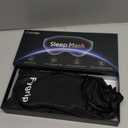 3D Eye Mask Sleep Mask for Men & Women, 100% Pressure-Free & Light Block-Out Eye Mask for Sleep with Easy Adjustable Strap, Night Eye Cover for Travel, Black