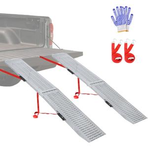 LIEKUMM 66" ATV Ramps 2-Pack, 880 lbs Heavy Duty Loading Ramps for Pickup Trucks, Folding Truck Ramps for Trailer & Lawn Mower