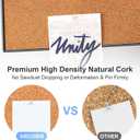 ARCOBIS Cork Board White Board Combo, 24 x 18 Inch Bulletin Board, Magnetic Dry Erase Board & Corkboard for Wall, Vision Board for Home, Office, School, Black Frame