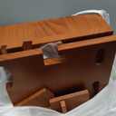 Nightstand Organizer for Men with Large Drawer, Wood Phone Docking Station for Phone, Apple Watch, Wallet & Keys, Ideal Birthday Gift for Father Husband, Bedside Desk Organizer (Walnut)