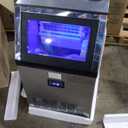 Commercial Ice Maker Machine with 50 lbs Storage Bin, 160 lbs/24H, Dual Water Inlet Options, Under Counter Freestanding Ice Maker for Home, Bar, Support 5-Gallon Bottle Water & Tap Water