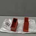 Angoily 2Pcs Ladder Feet Covers 3.54X3.14X1.57In - Non Slip Rubber Replacement Pads for Aluminum Extension Ladders - Red Safety Bumpers