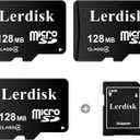 Factory Wholesale Micro SD Card 128MB (0.12GB) Pack of 3 in Bulk Low Capacity for MP3/Old Phones/Small Files Only -Not for Cameras/Dashcams/GB Devices
