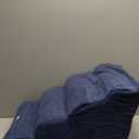 4-Step Dog Stairs and Ramp for Beds or Couches,Non-Slip Sturdy Pet Steps for Small Dogs and Cats,17.4" H,Blue