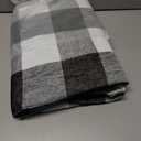 Black White Buffalo Plaid Blackout Curtains 90 Inches Length,Grommet Farmhouse Linen Textured Drapes with Liners,Farmhouse Checkered Energy Efficient Window Treatment for Bedroom,40"Wx90"Lx2