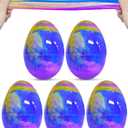 Greingways 5 Pack Prefilled Easter Eggs Galaxy Slime Toys, Teens Easters Basket Stuffers Egg Fillers, Easter Games Gift Party Favors Filled Egg for Kids Boys Girls Toddlers (Blue+Purple+Gold)