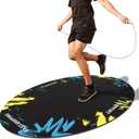 Jump Rope Mat, 48"x36" (5mm)
Large Rubber Exercise Mat Workout Mats for Home Gym Flooring Non-Slip Oval Design for Floor & Rope Protection