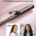 ORYNNE Curling Iron 1 1/2 Inch for Big Curls, 14 Heat Settings Big Barrel 1.5 Inch, Ceramic Large Barrel Curling Iron 1 1/2 Inch with Argan Oil Infused,