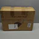 Henkelion Stainless Steel Cat Litter Box with Lid, 20" L x 14.2" W x 11.8" H, Extra Large Litter Box for Big Cats with High Sided, Anti-Urine Leakage, Easy Cleaning, Include Cat Mat and Scoop