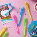 JOYIN 28Pcs Valentines Day Invisible Ink Pens with Cards, Stationery Gift Set for Kids with Light for Classroom Exchange Gift, Classroom Prizes, Party Favors
