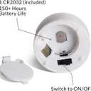 White Flameless Wax Tealights with Remote Batteries, Flickering LED Votive Candles Set of 10